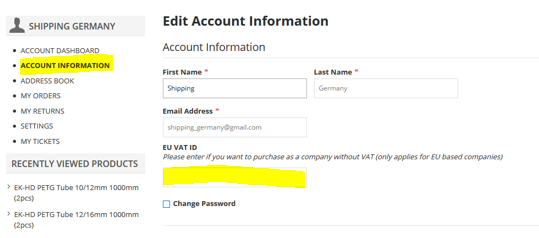 Can You Issue An Invoice To My Company With An EU VAT ID EKWB 